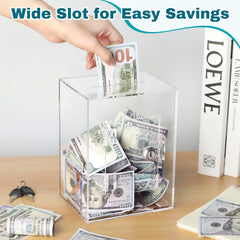 Imeepa two-keys locking system keeps savings accessible to authorized users.