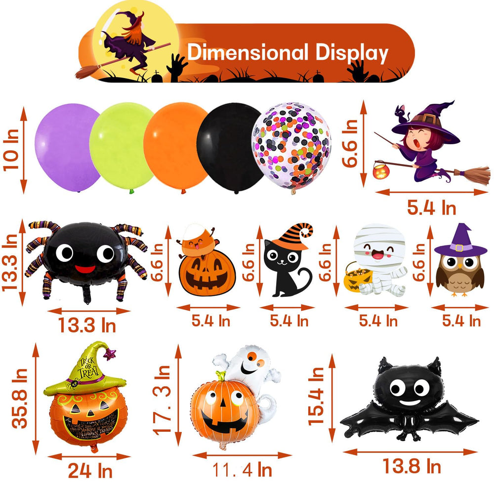 IMISHM pumpkin balloon creates a classic Halloween centerpiece