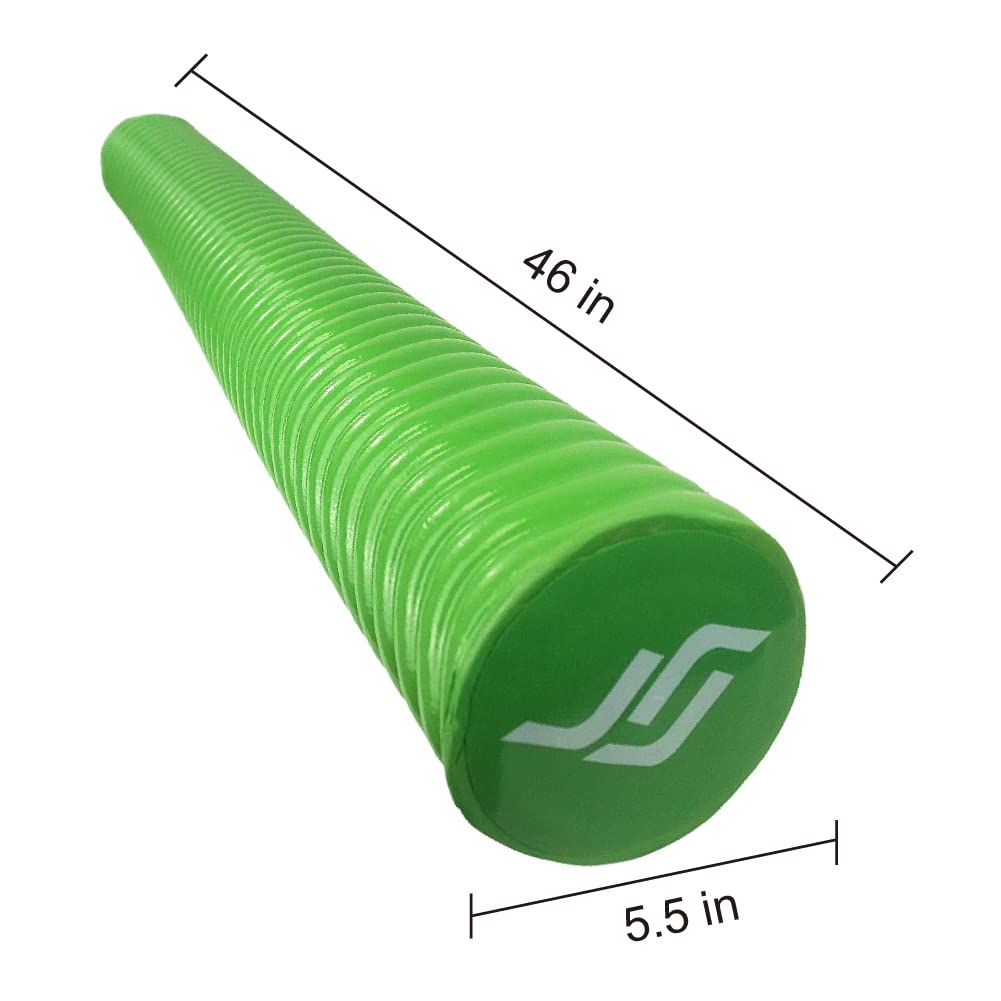 IMMERSA green jumbo noodle in family scene for group floating.