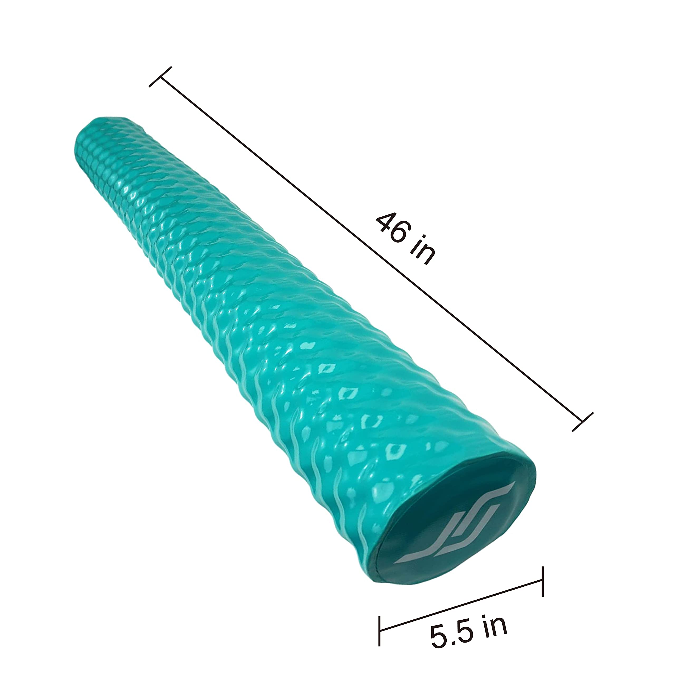 IMMERSA teal jumbo pool noodle in pool, versatile floating and play