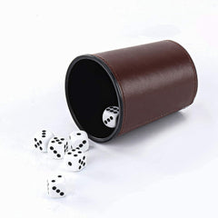 Portable dice cup set ideal for travel and on-the-go play.