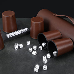 Durable faux leather construction supports regular party use.
