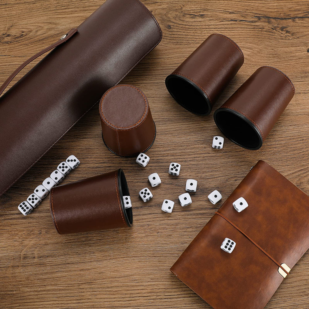 Exclusive imitation leather storage case keeps everything organized.