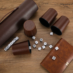Exclusive imitation leather storage case keeps everything organized.