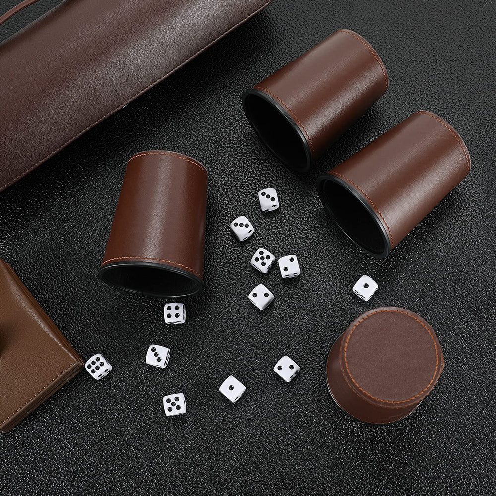 Patented dice cup design emphasizes precision and durability.