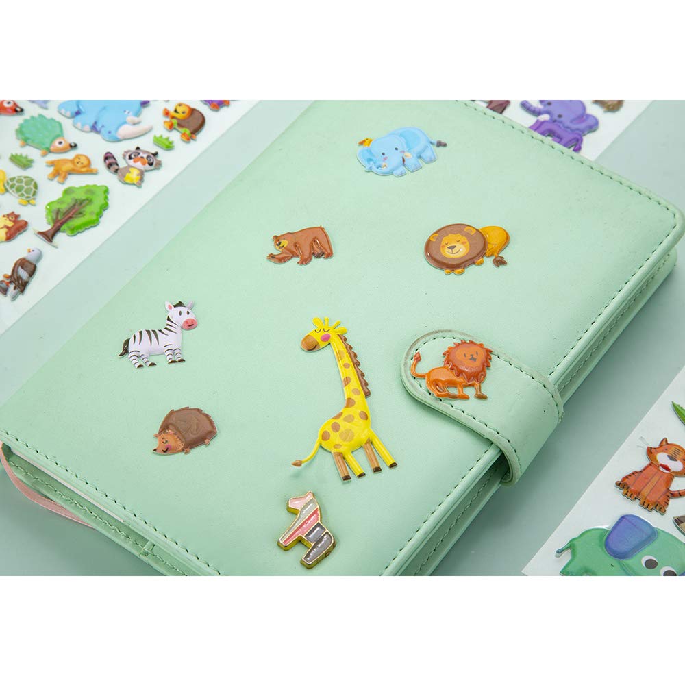IMNEXT2U Scrapbooking kit stickers engage kids in arts and travel activities.