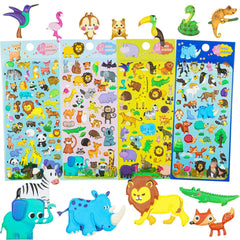 IMNEXT2U Triceratops 3D stickers boost creative play and fine motor skills.
