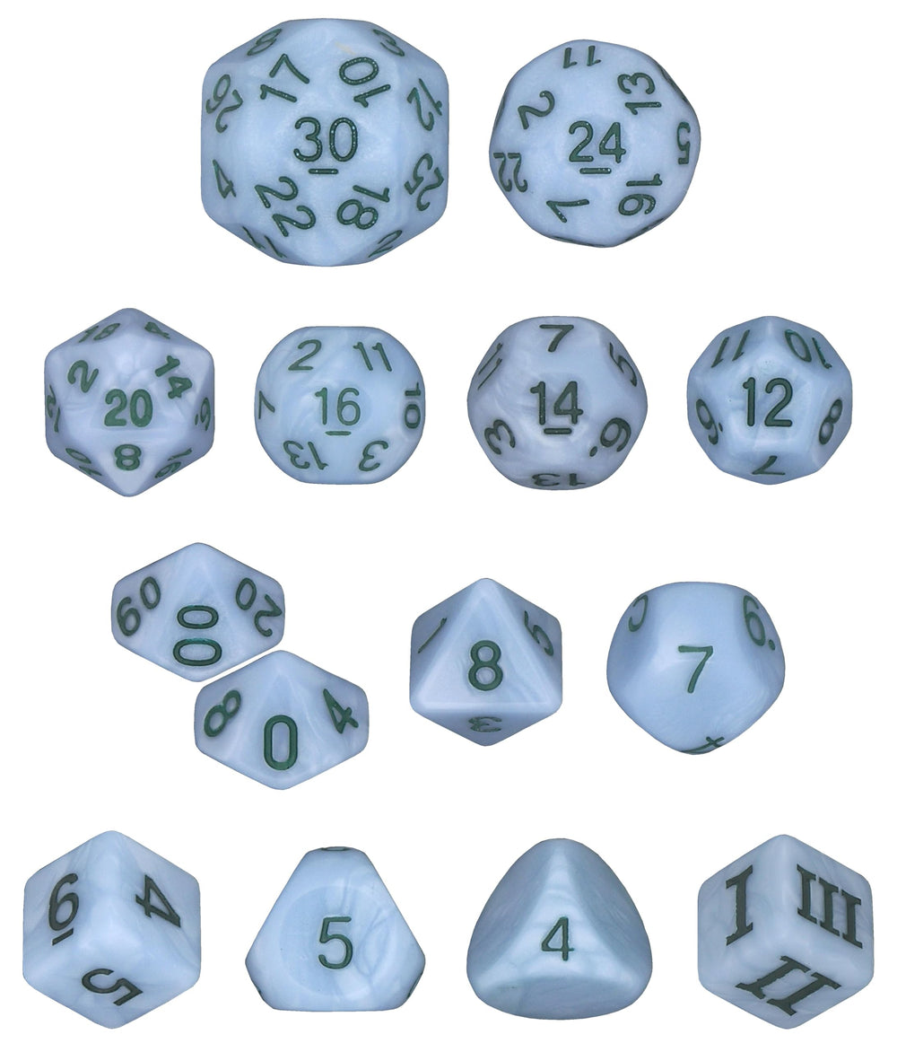 Impact! Miniatures Misty Step dice set for DCC enhances gameplay with varied dice for tabletop adventures.