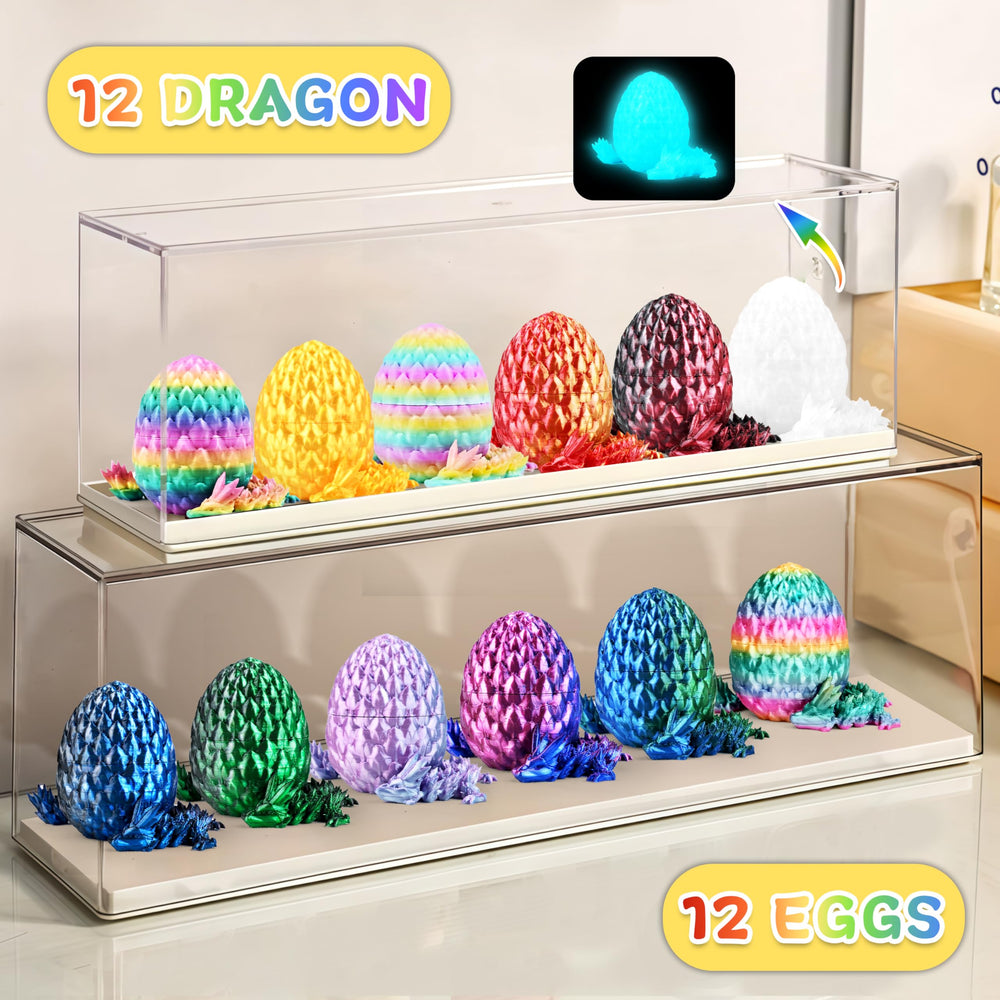 Impossmaker crystal dragon egg with color variety inside; desk play and imagination.