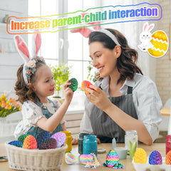 Impossmaker crystal dragon egg display in Easter basket or shelf.