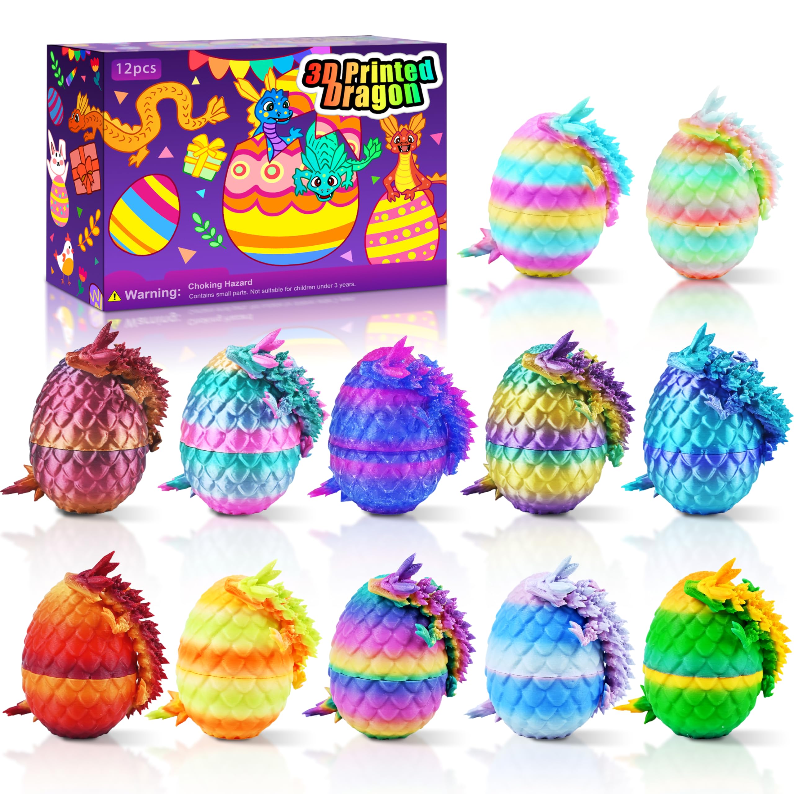 Impossmaker dragon eggs 12-pack with dragon inside for dramatic display and collection.