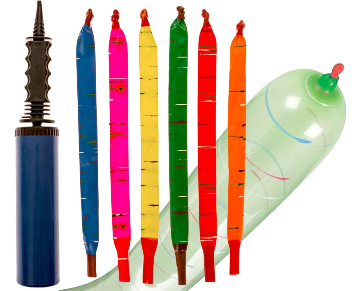 IMPRESA Flying Balloon Rockets 100-pack ready for vibrant party decor.