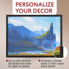 IMPRESA Jigsaw Frame Kit glare-free design preserves puzzle colors