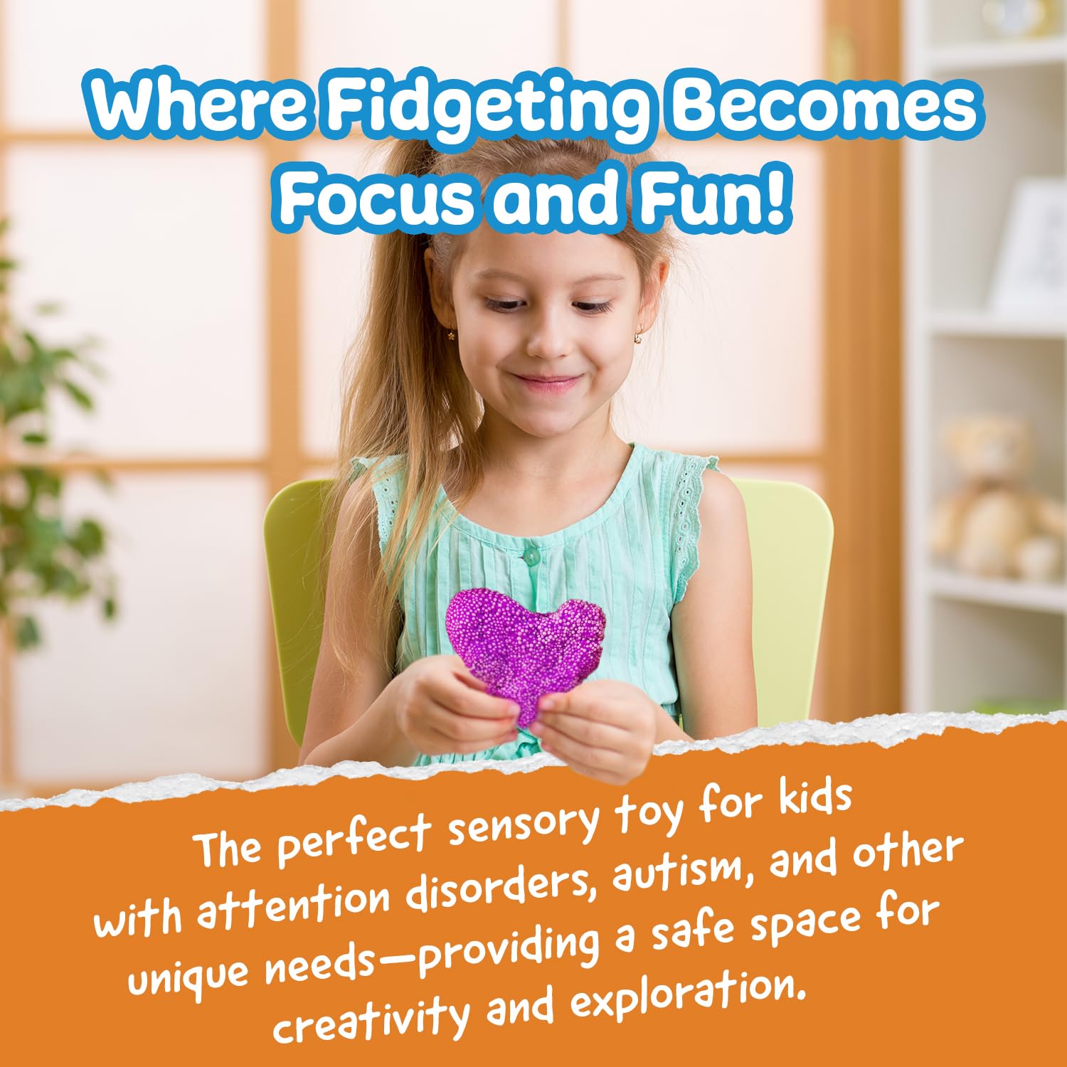 IMPRESA Monkey Foam giant blocks stacked into a tower, sparking problem-solving and fine motor skills.