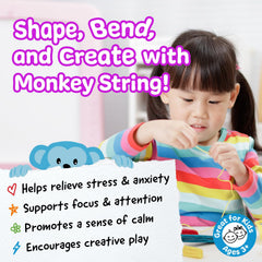 IMPRESA Monkey String Fidget Toys art and craft setup invites imaginative projects