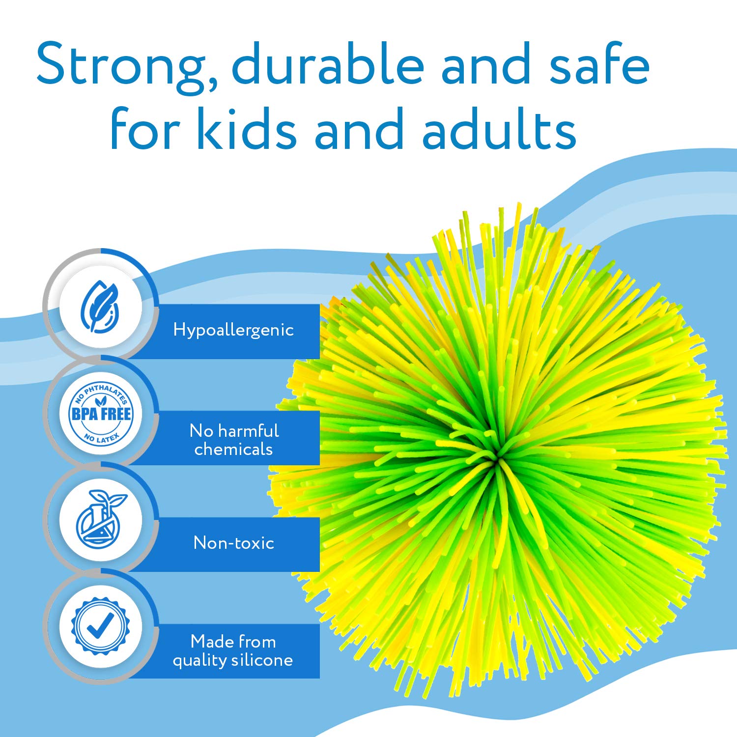 IMPRESA Monkey Stringy Balls classroom setting highlight focus-friendly sensory toy