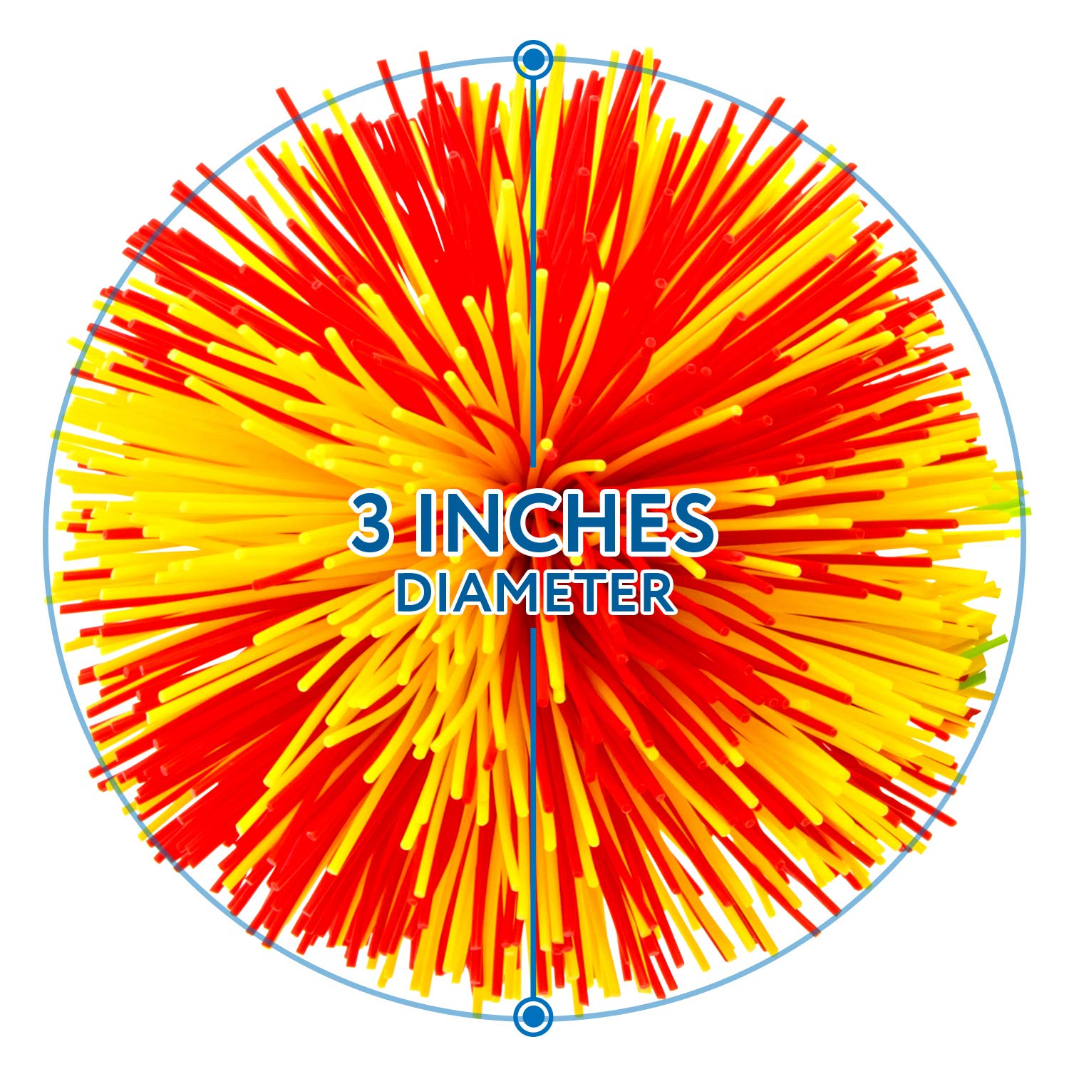 IMPRESA Monkey Stringy Balls multicolor closeup showing durable silicone texture for sensory play