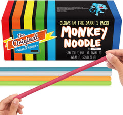 IMPRESA Noodles Toy glow-stretchy multicolor for focused play and sensory fun