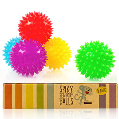 IMPRESA Spiky Balls multicolor pack for engaging sensory play and focus.