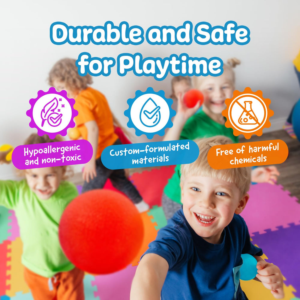Tear-resistant IMPRESA stress ball close-up highlights durable construction
