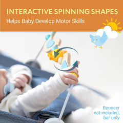 IMPRESA Toy Bar Splinter-free wood ensures safe teething time during play