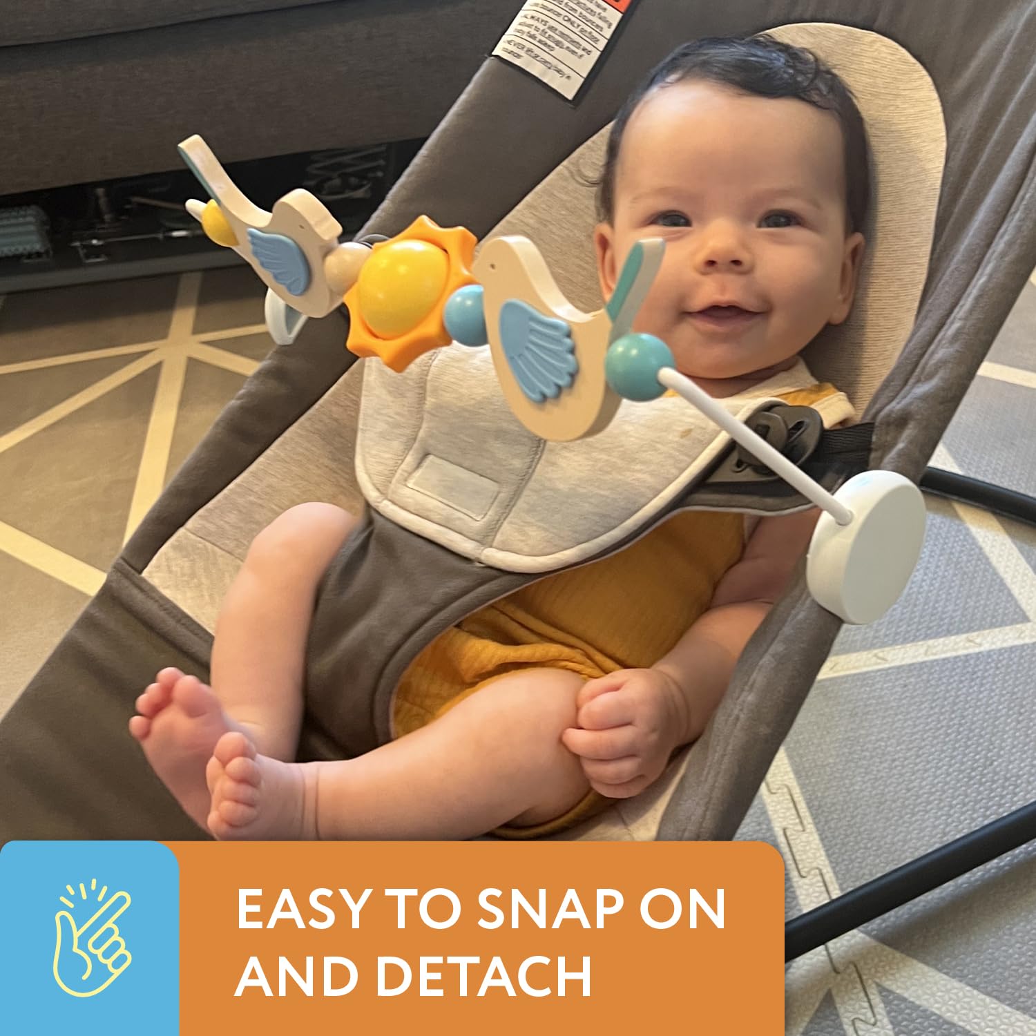 IMPRESA Toy Bar Universal Fit adapts to BabyBjorn Bliss or Balance Soft models
