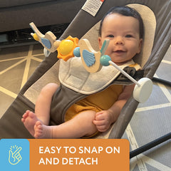 IMPRESA Toy Bar Universal Fit adapts to BabyBjorn Bliss or Balance Soft models