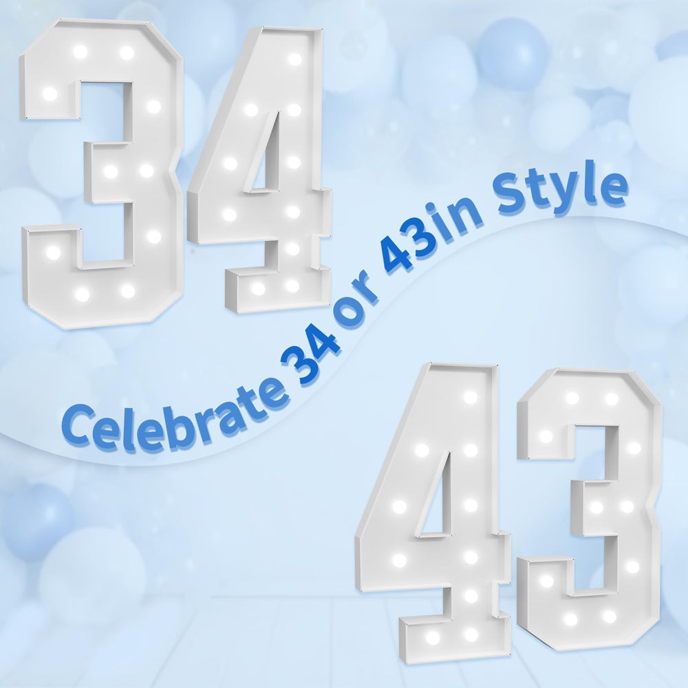 imprsv marquee numbers DIY assembly guide simplifies setup.