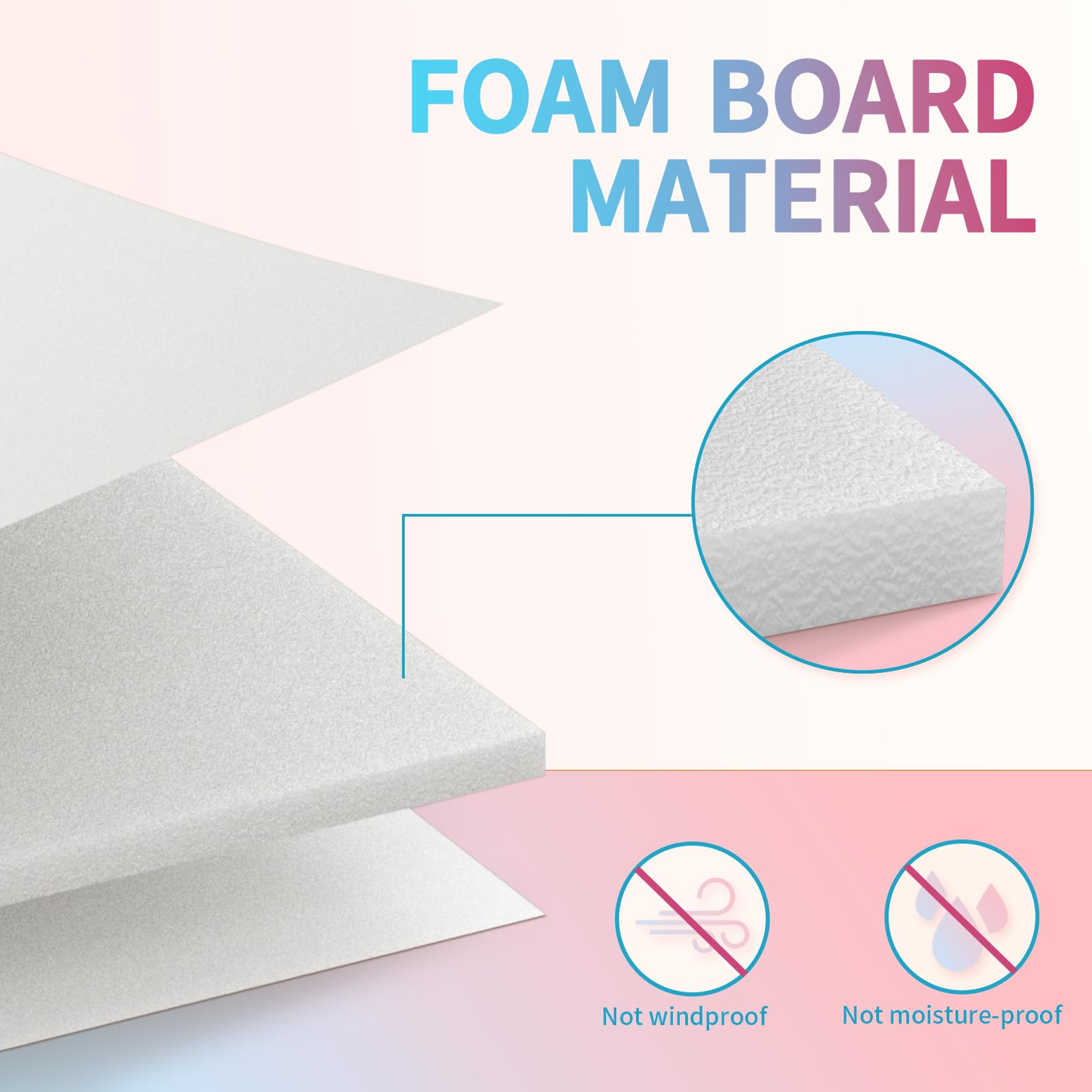 imprsv foam board letter T is lightweight and durable.
