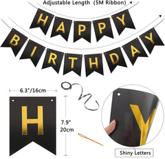 Imtively Happy Birthday Banner cards measure 63x79 inches for bold display.