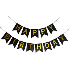 Imtively Happy Birthday Banner with dovetail cards creates a festive backdrop for photos.