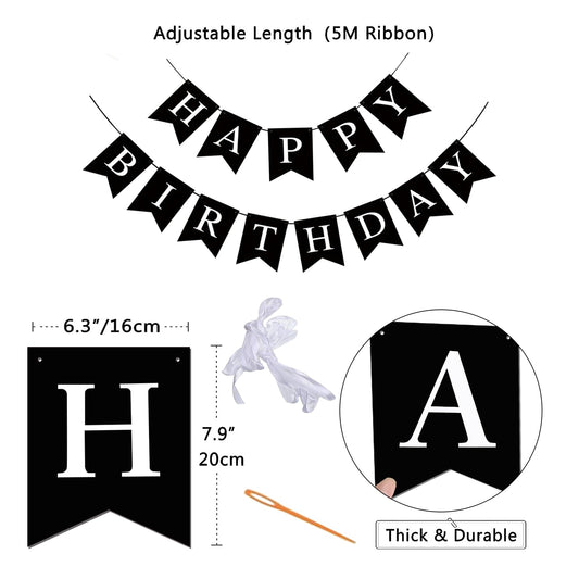 Imtively Happy Birthday banner dovetail cards ready for quick assembly