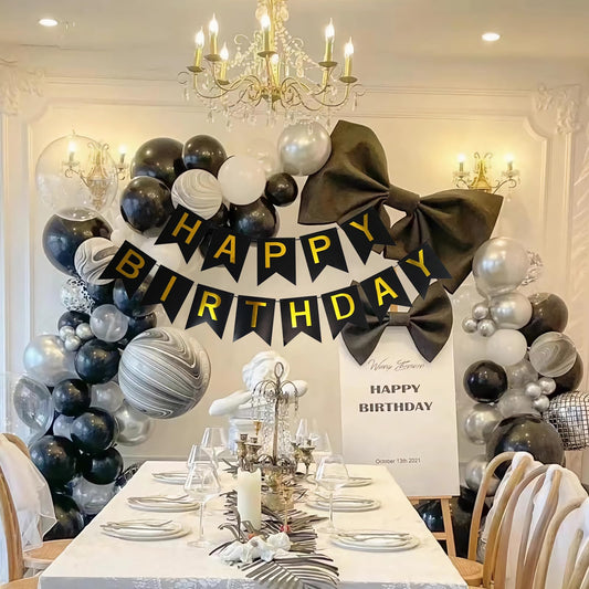 Imtively banner includes a five-meter ribbon for easy hanging and adjustable spacing.
