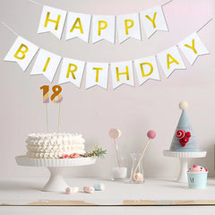 Imtively birthday banner decor suitable for indoor and outdoor venues.