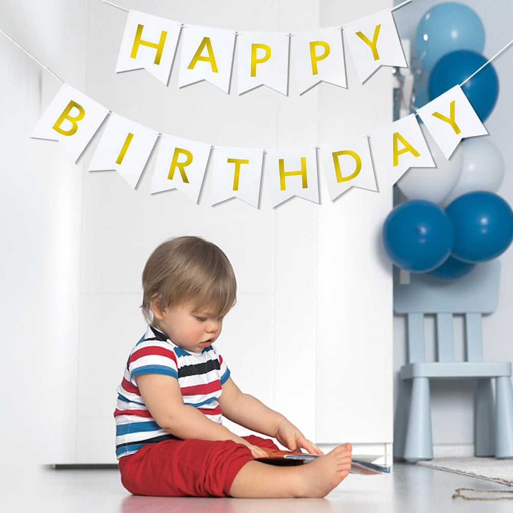 Imtively banner letters assemble quickly for a customizable birthday greeting.