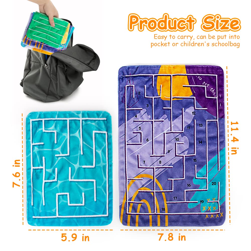 Inbeby Marble Maze Mat easy-clean surface simplifies maintenance
