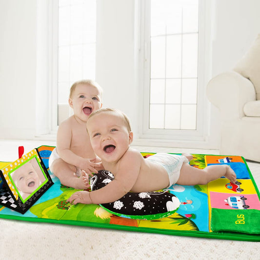 Inbeby tummy time pillow provides gentle neck and back support.