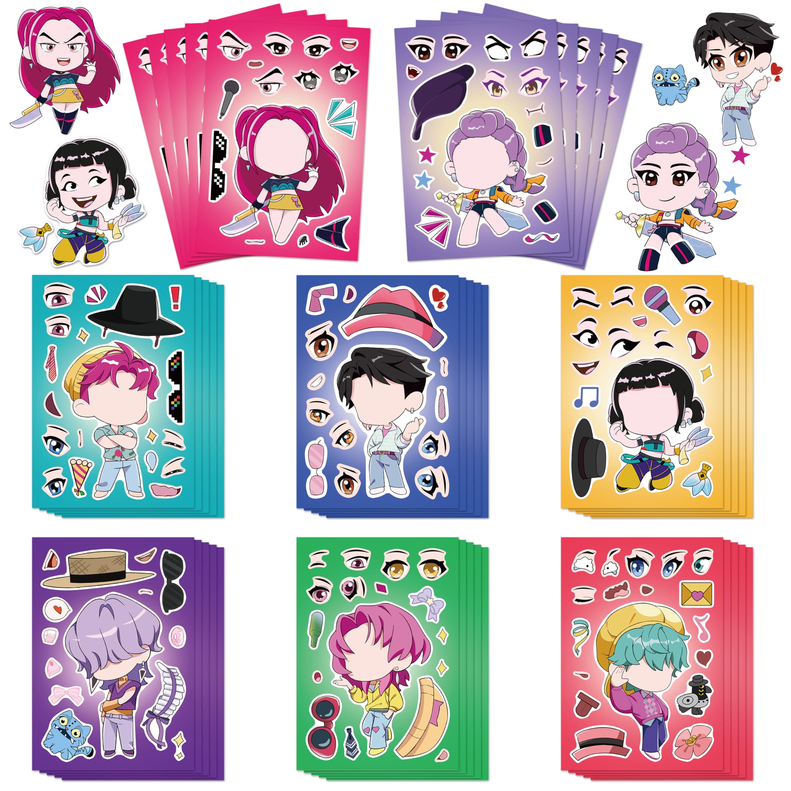 INBVE Kpop Demon Hunters front packaging with vibrant stickers for party decor ideas