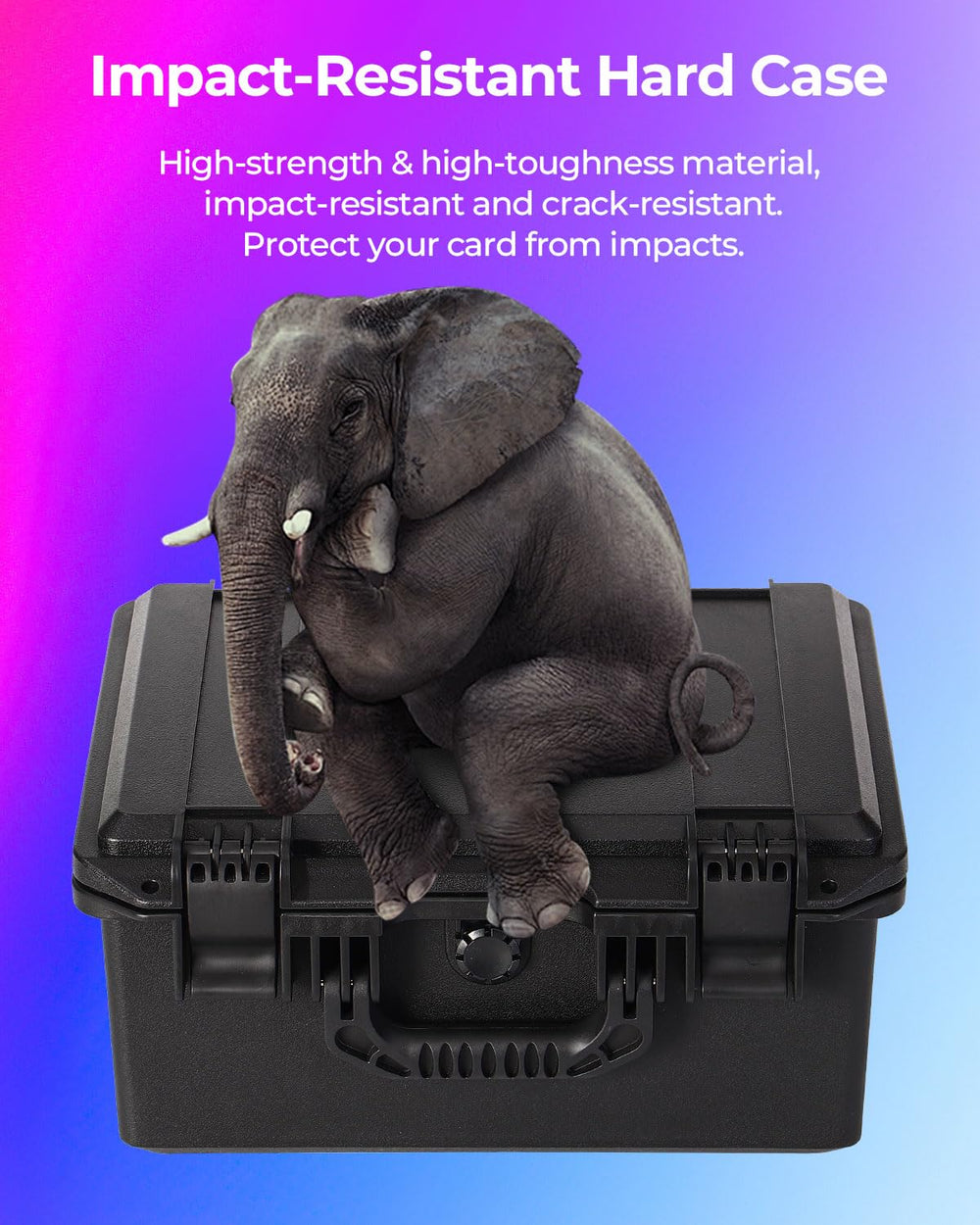 INCHOICASES Sports Card Case lock clasps secure travel and storage.