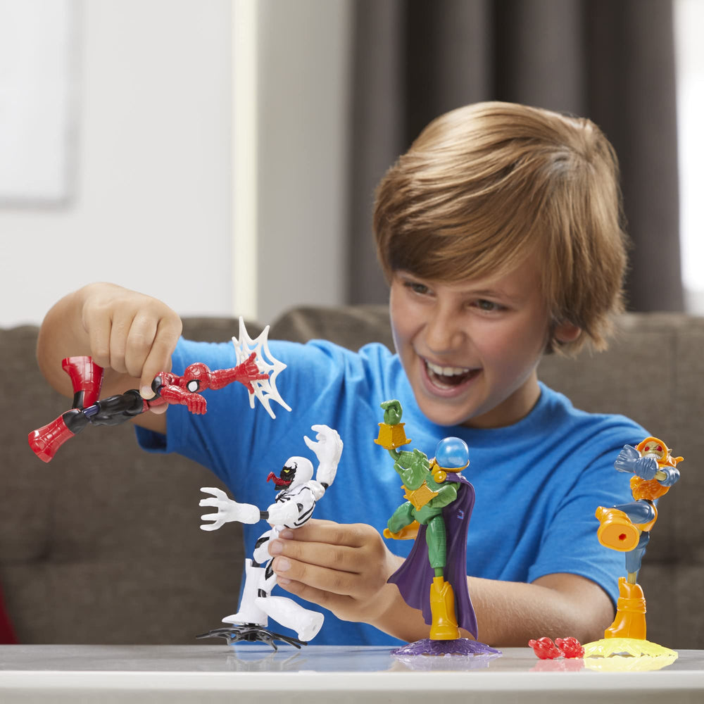 Included accessory enhances the Spider-Man Bend and Flex pose.