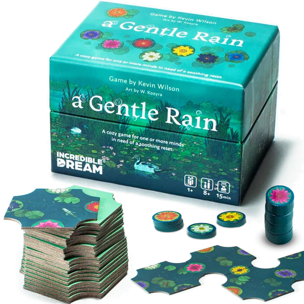 Incredible Dream A Gentle Rain soft-touch tiles for calming solo play.