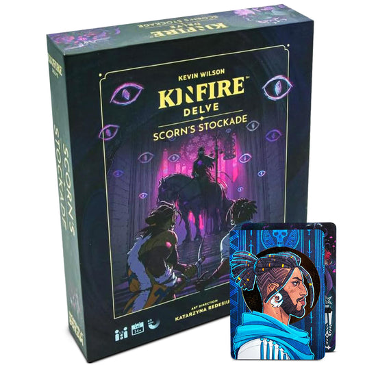Incredible Dream Kinfire Delve stockade box art for solo or co-op play