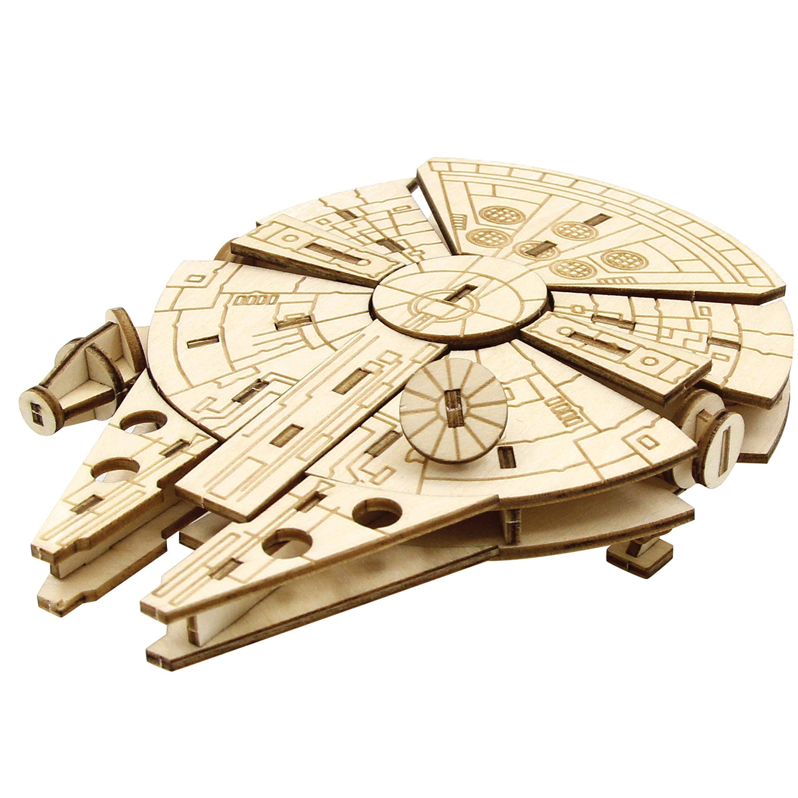 IncrediBuilds Millennium Falcon booklet-inside reveals rich lore and building tips.