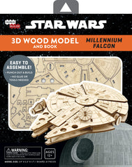 IncrediBuilds Millennium Falcon packaging showcases gift-ready presentation.