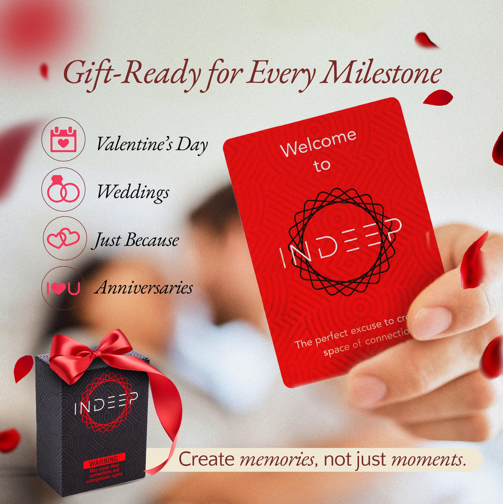 INDEEP gift-packaging makes a thoughtful date-night gift