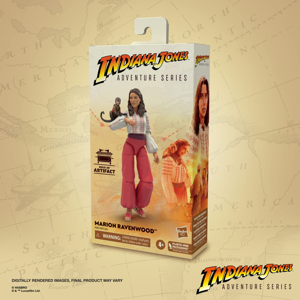 Indiana Jones Marion Ravenwood detailed deco for a lifelike display.
