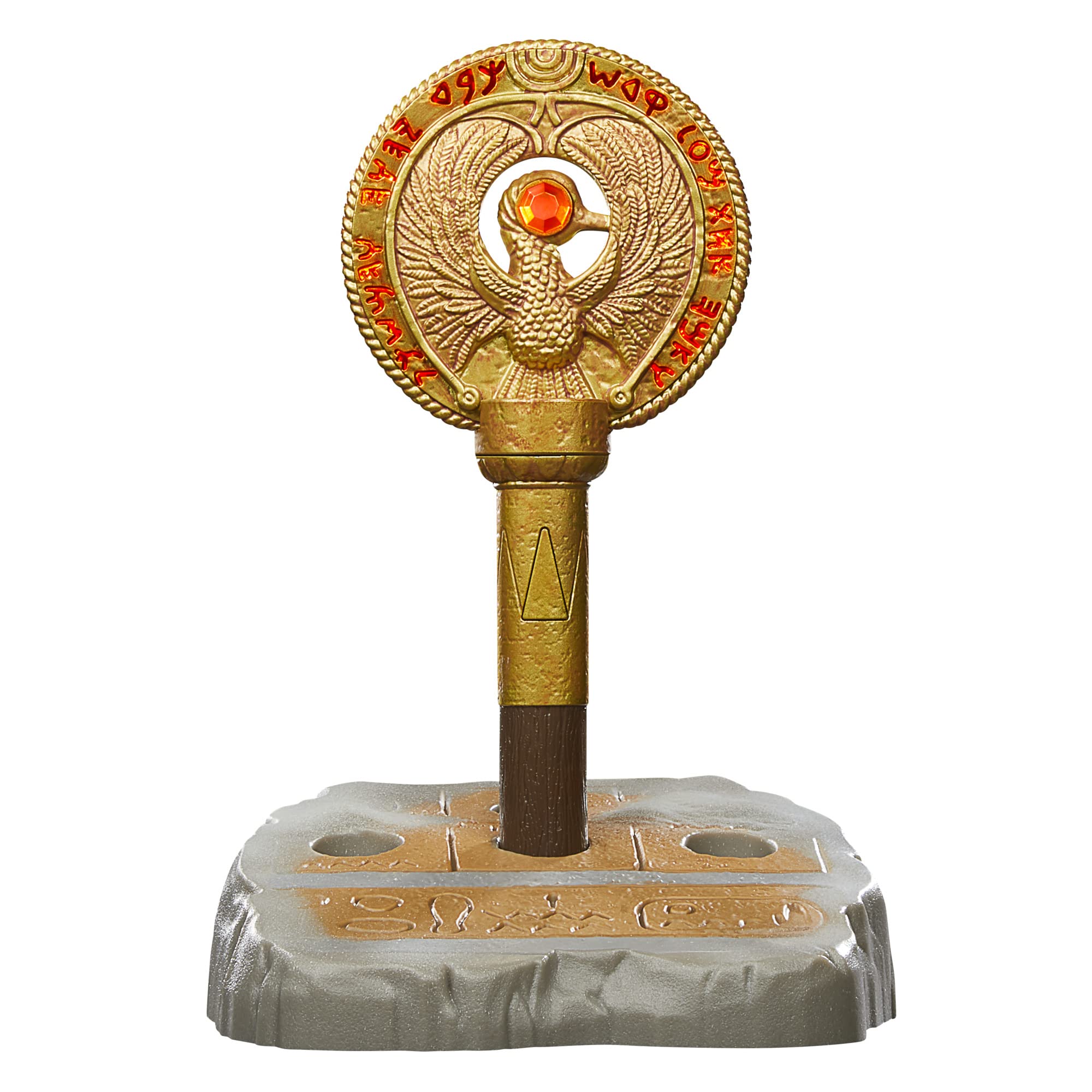 Indiana Jones staff of Ra headpiece with authentic bronze look, ideal for cosplay and display.