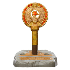 Indiana Jones staff of Ra headpiece with authentic bronze look, ideal for cosplay and display.