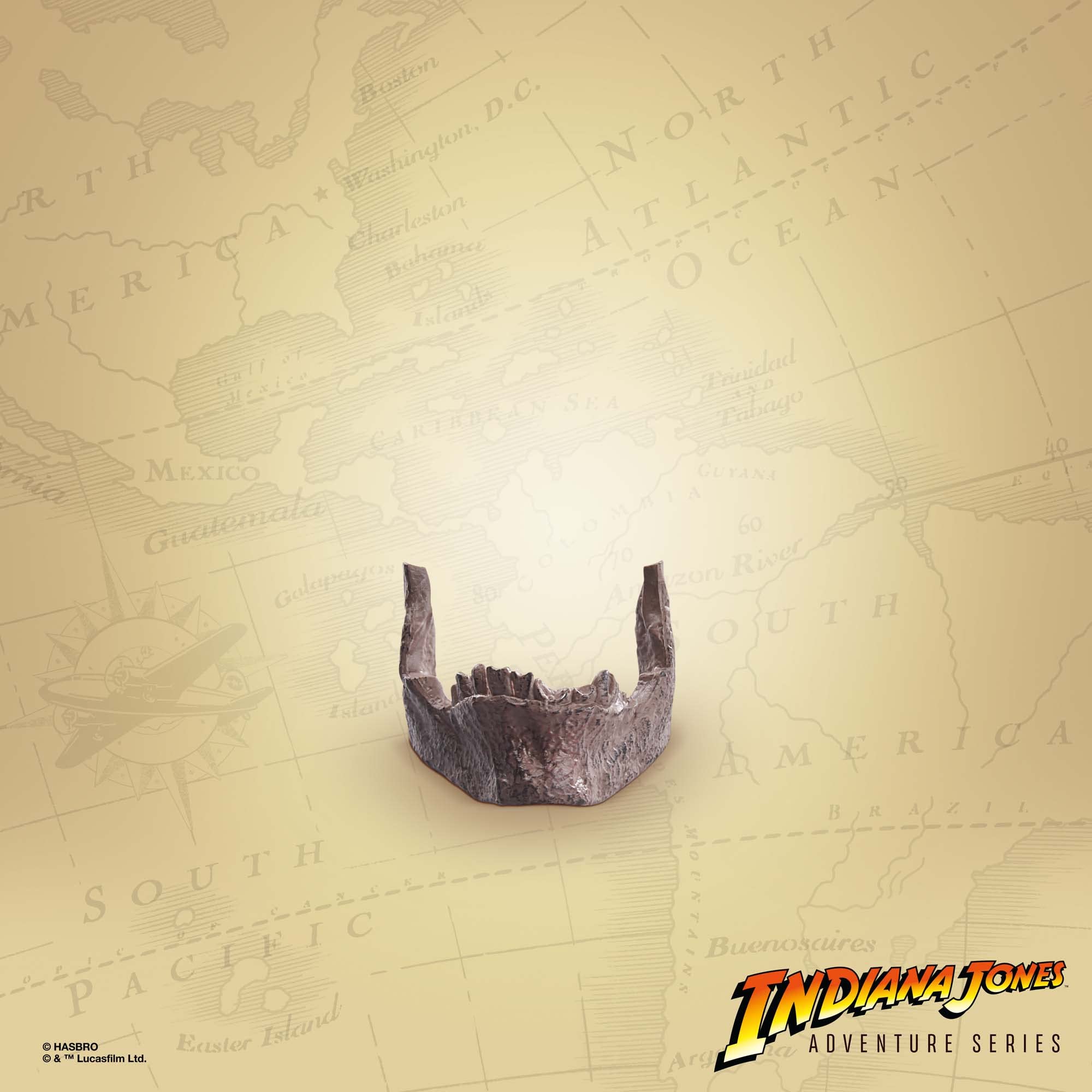 Indiana Jones Temple of Doom figure with pistol accessory for scene setups.