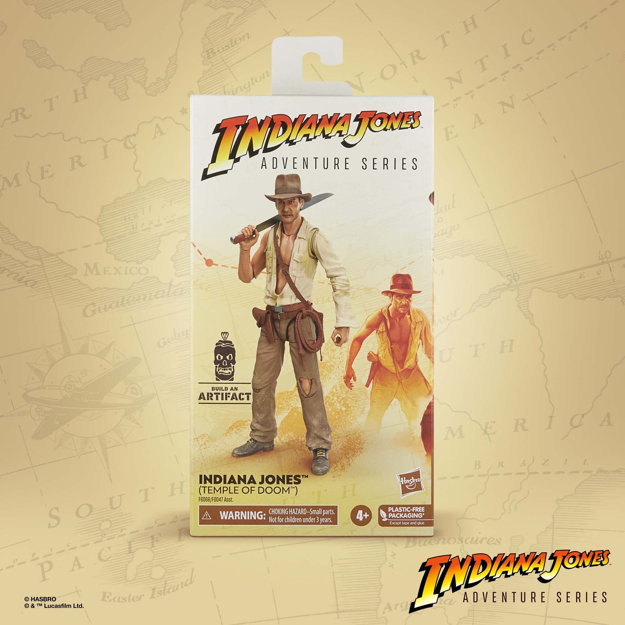 Close-up of Indiana Jones Temple of Doom figure detailing premium deco.